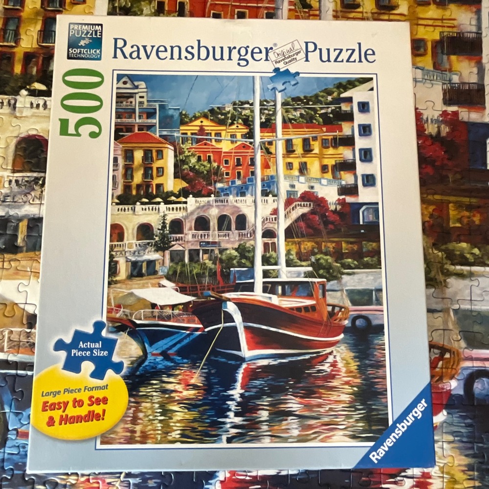 Ravensburger Puzzle "Exotic Harbor" 500 Large Pcs (2011)